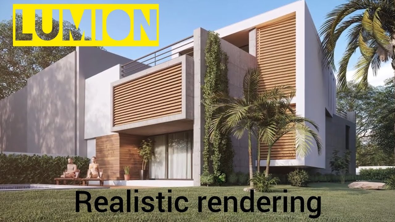 урок Lumion Realistic Render # визуализация современного жилого дома Лимион/ФОТОШОП