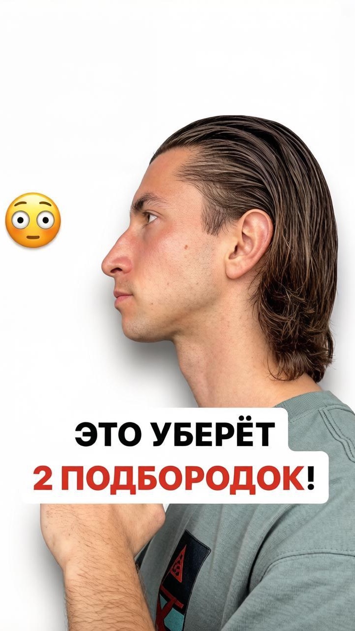 ЭТО УБИРАЕТ ВТОРОЙ ПОДБОРОДОК😁