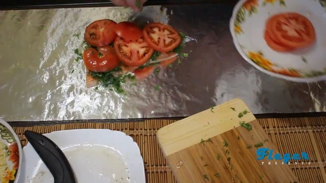 Семга запеченная в фольге в духовке