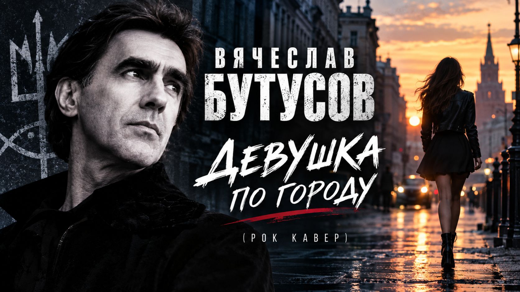 Вячеслав Бутусов - Девушка по городу рок кавер с женским вокалом