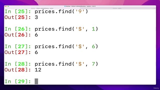 8. Other String Methods