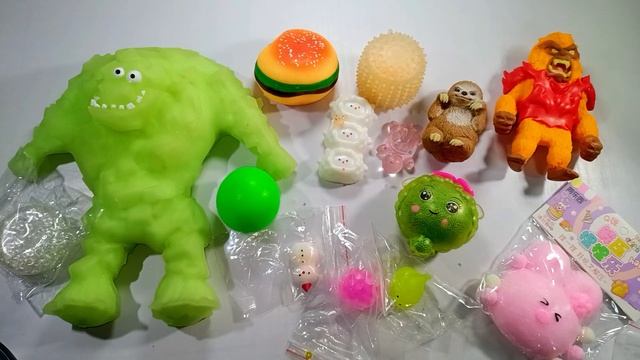ASMR SQUISHIESGiant Yeti ASMR Unpacking Squishes And ANTISTRESS For Your Satisfaction