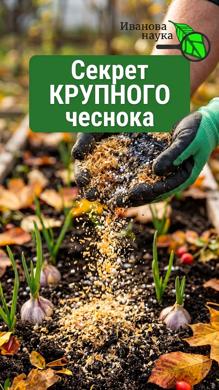 🧄 ЛУЧШАЯ ЛЕЧЕБНАЯ МУЛЬЧА для ЧЕСНОКА! Осеннее мульчирование чеснока. Крупный чеснок без болезней