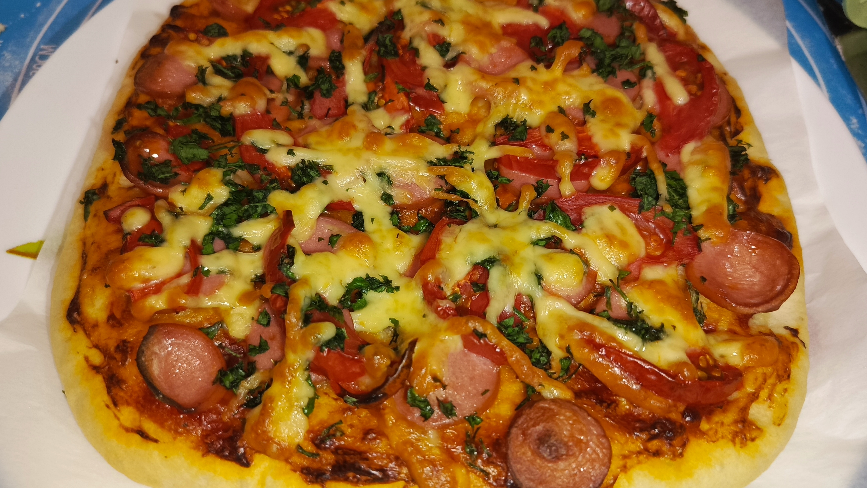 Готовим пиццу в аэрогриле🍕🍕