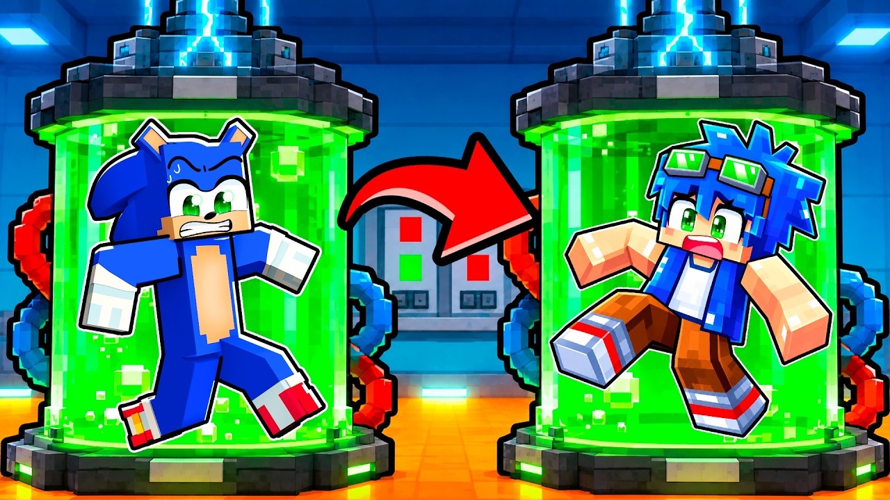 SONIC ПРЕВРАТИЛСЯ В ЧЕЛОВЕКА в Minecraft!