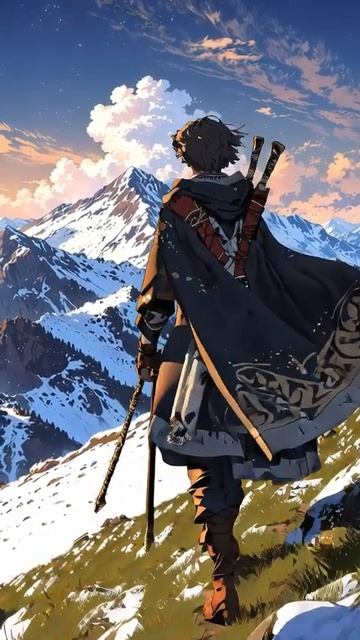 The Mountain's Melody One Flutist, Infinite Stars 🌟 #MedievalMusic