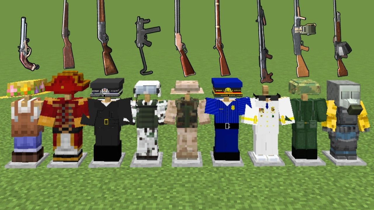 Какая броня из мода TACZ Chocolateman Retro Gunpowder лучшая в Minecraft?