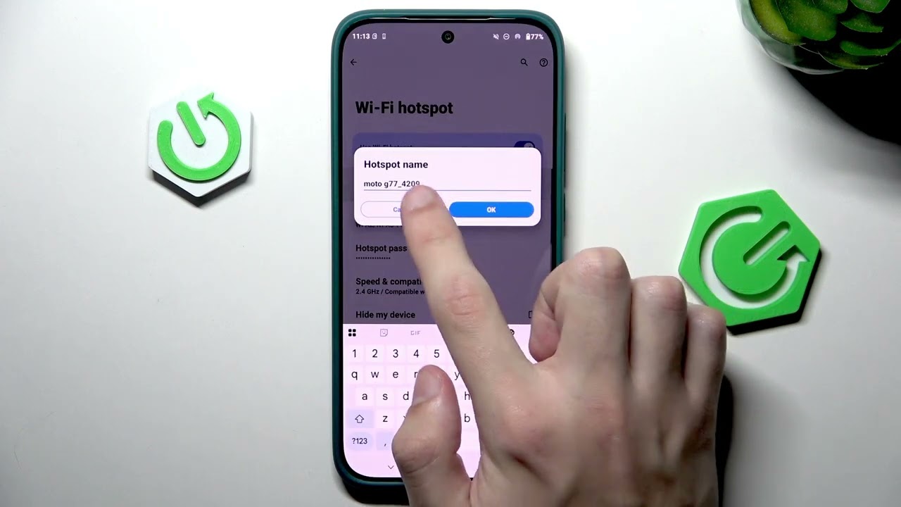 MOTOROLA Moto G77 — как подключиться к Wi‑Fi и создать точку доступа