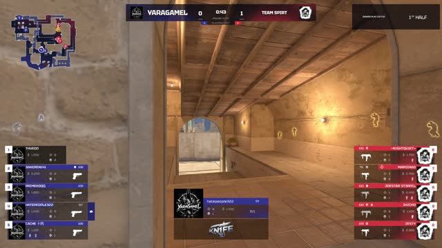 YaraGameL -vs- Team Spirt | BUNKER PLAY CUP | 1/16 финала | @kn1feTV