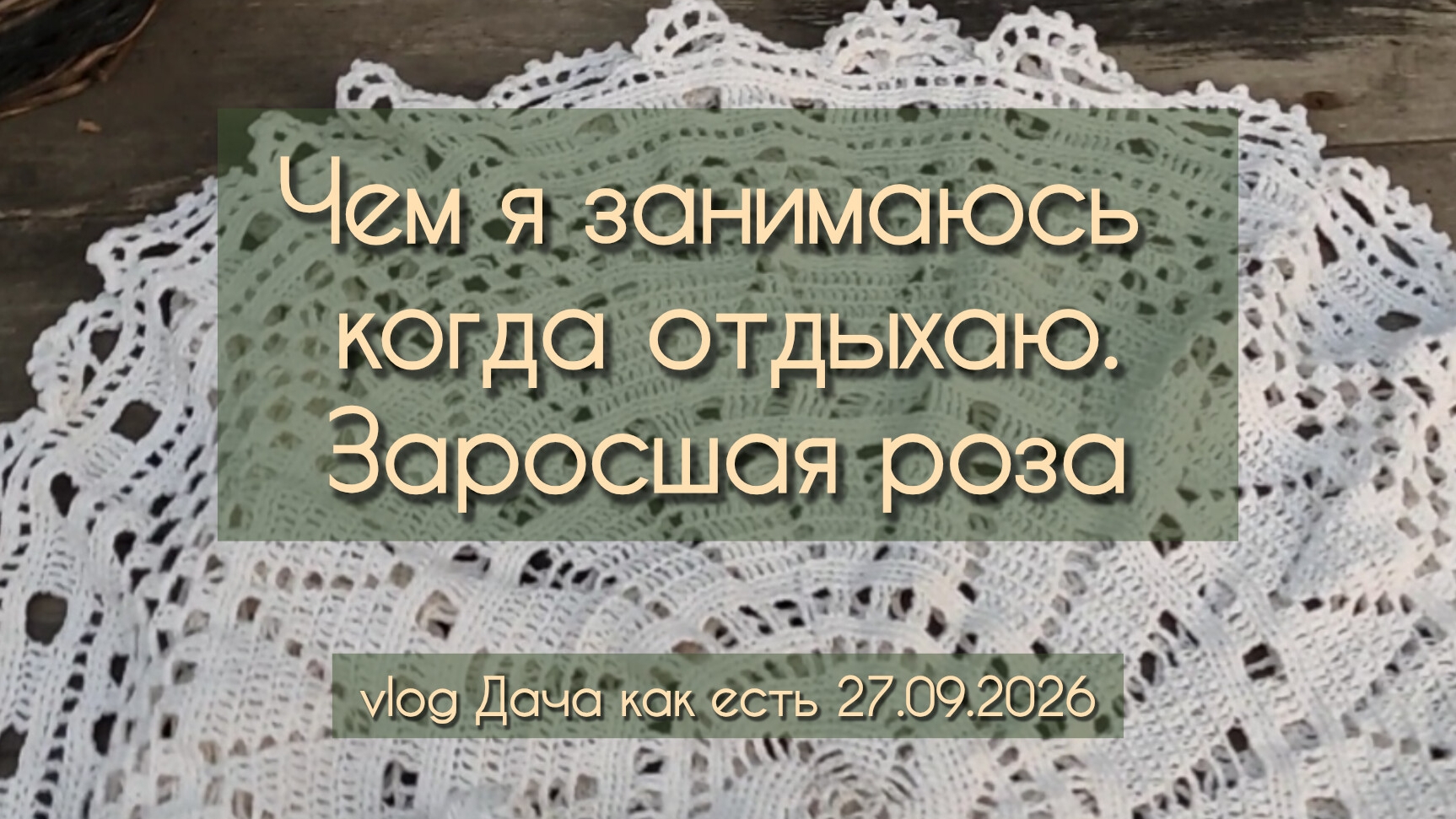 Выкопанная роза и минуты отдыха - вяжу крючком / Vlog Дача как есть 27.09.2026