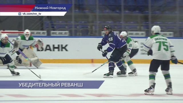 Хоккеисты «Чайки» обыграли «Толпар» из Уфы во втором матче в рамках Чемпионата МХЛ