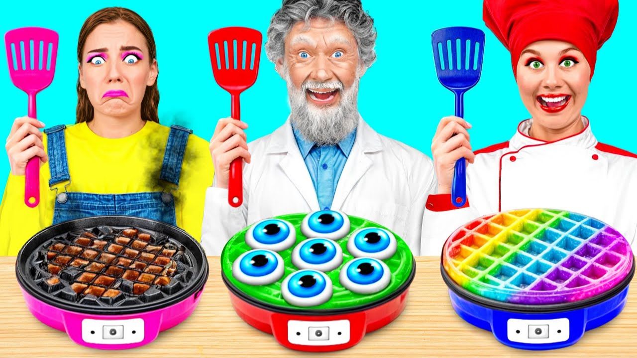 Кулинарный Челлендж# Я Против Дедушки # Кухонные Лайфхаки и Хитрости Fun Teen
