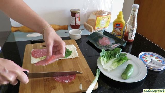 Сэндвич-ролл с сыром за пять минут