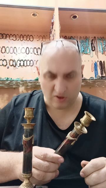 Подсвечники из яшмы Пикассо , 25т₽ пара
