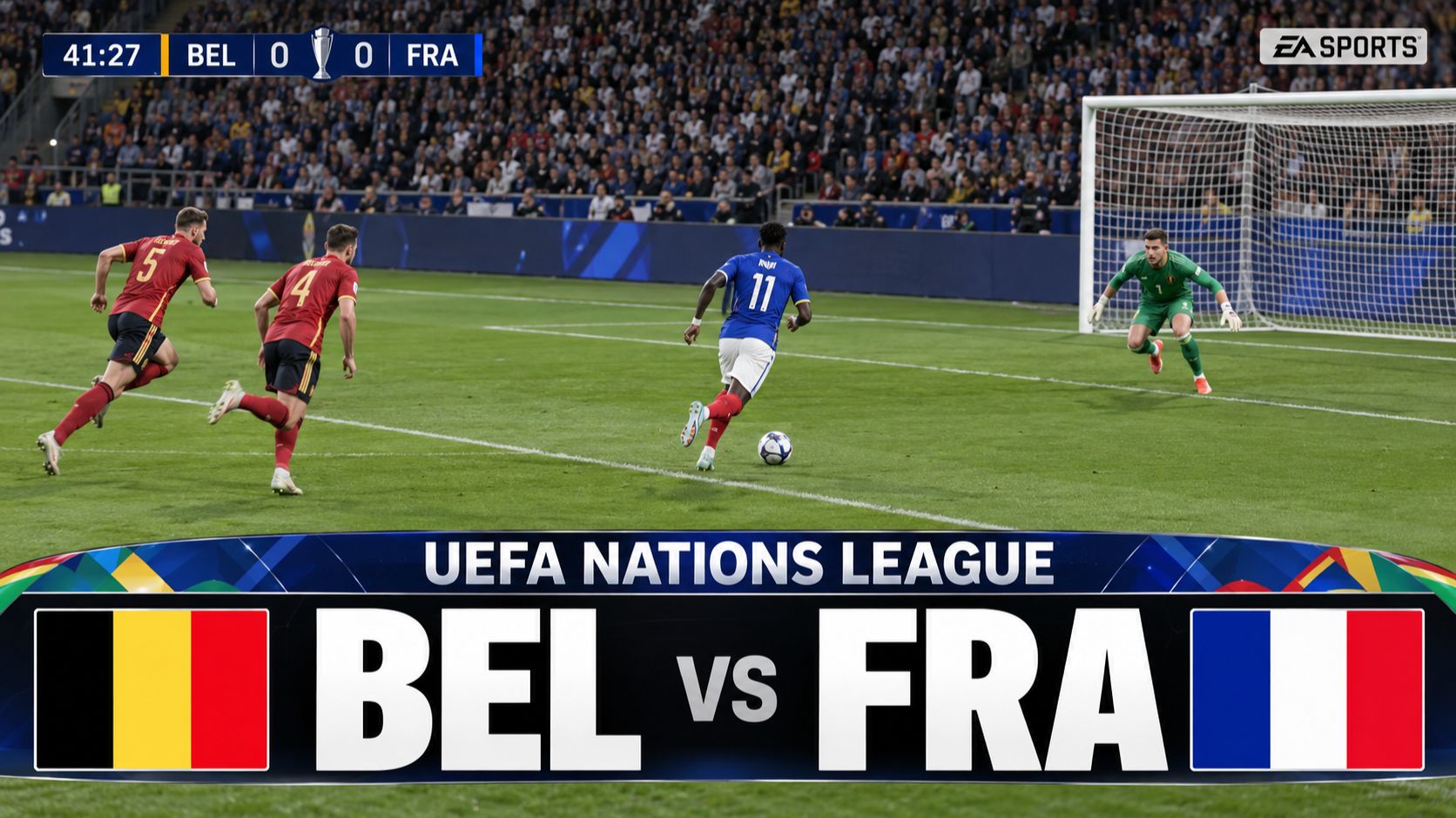 Бельгия — Франция | UEFA Nations League 2026/27 | Матч Лиги наций | FC26 Gameplay