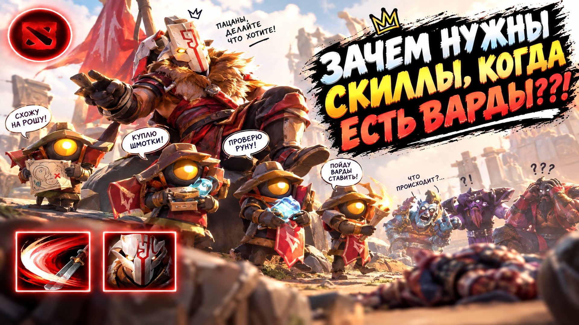 ДЖАГГЕРНАУТ СИЛА БРОСИЛ СВОИ КРИТЫ РАДИ ВАРДОВ В WORLD OF DOTA!