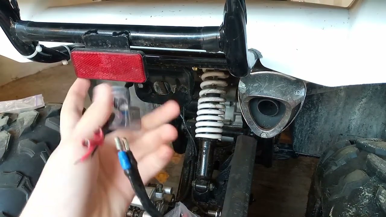 Устанавливаем стоп сигнал и габариты на Forte Braves 200cc