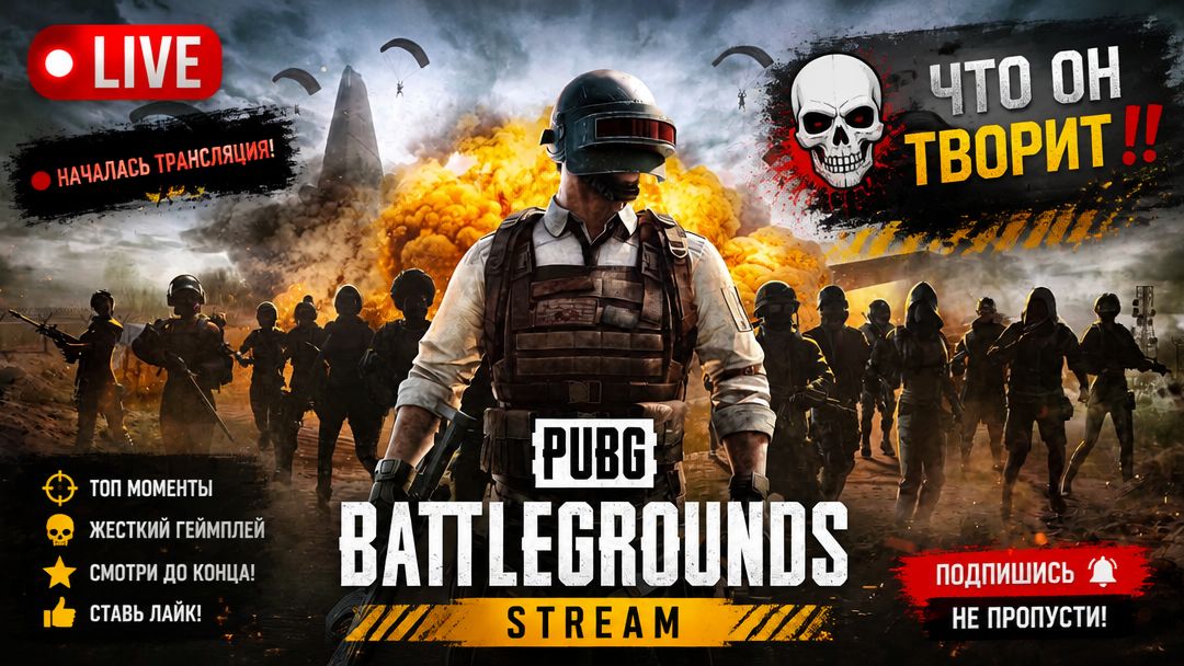 🛑Началась трансляция🛑PUBG: Battlegrounds🛑 Stream | ☠ |