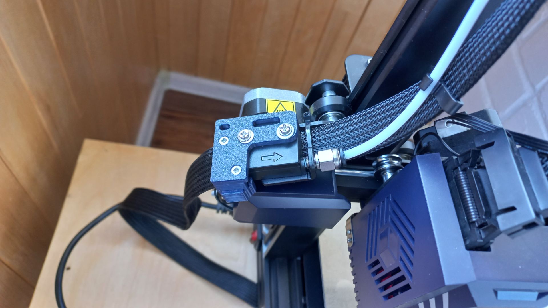 Самодельный фильтр филамента для Anycubic Kobra 2 Pro из целлюлозной губки