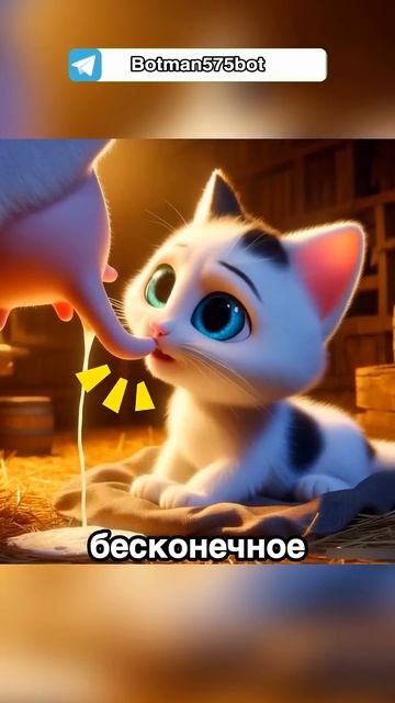 Котенок хитрюга в нейросети Ч1 #cats #dalle3 #aicat #aiart #нейросеть #кот #ии #юмор #мультик