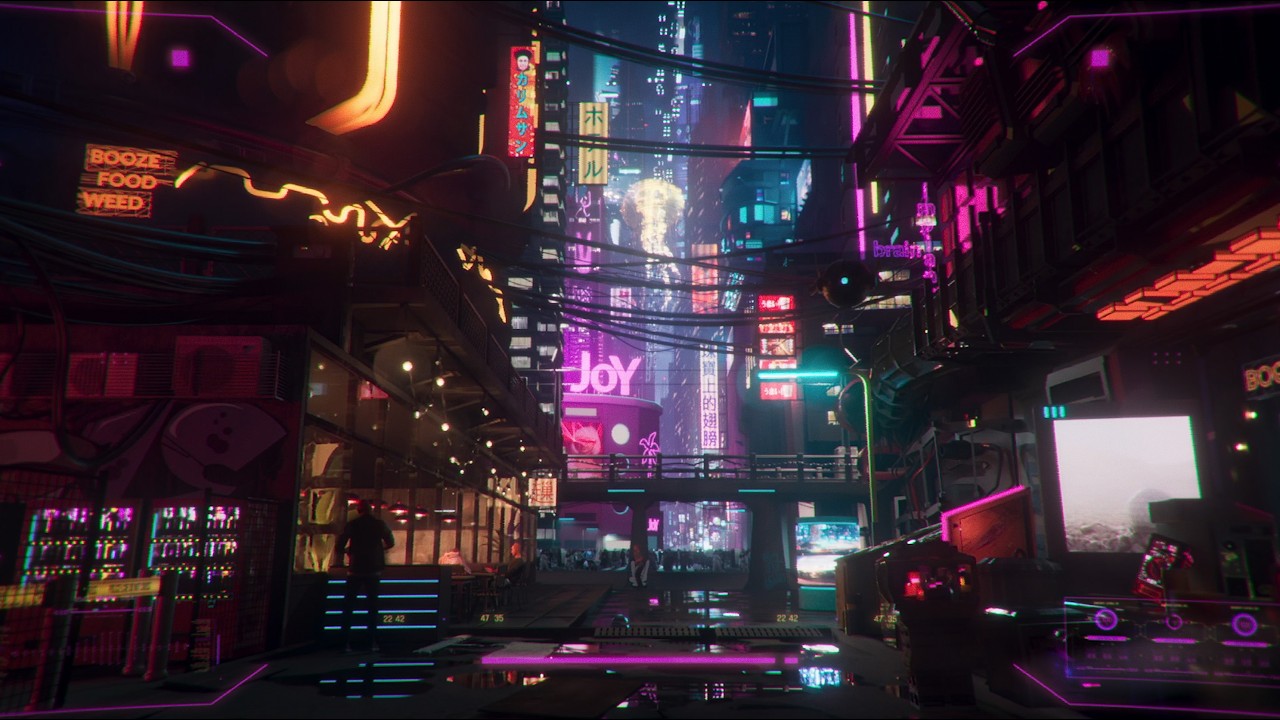 VFX Artist 08: Курсовой проект Cyberpunk City