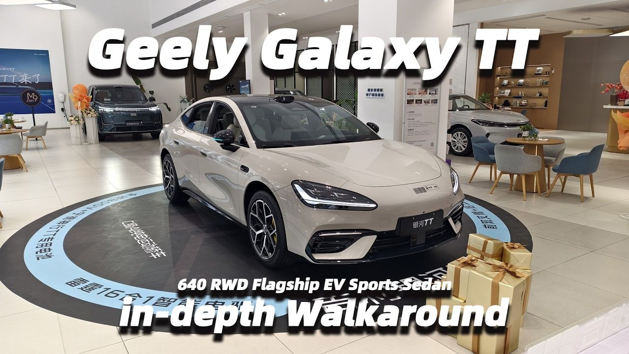 39. 2026 New Arrival Geely Galaxy TT 640 RWD Flagship EV Sports Sedan In-depth Walkaround