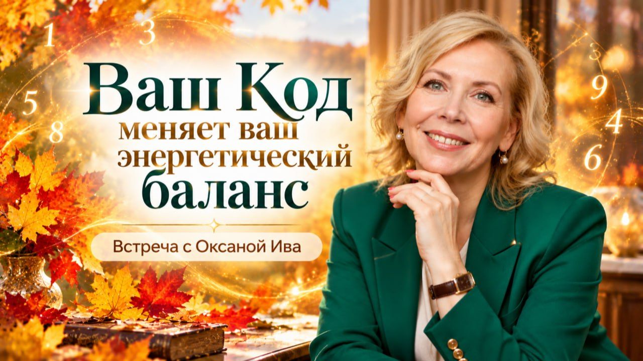 ВАШ КОД МЕНЯЕТ ВАШ ЭНЕРГЕТИЧЕСКИЙ БАЛАНС. Оксана Ива