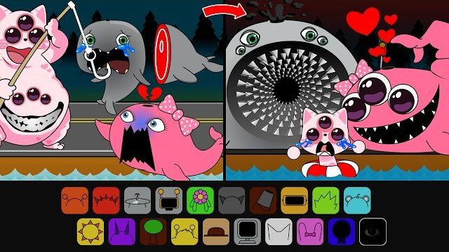 Incredibox Sprunki: ЖЕРТВА МОРСКОЙ ЖИЗНИ, прятки, СУМАСШЕДШАЯ КРОШЕЧНАЯ АНОМАЛИЯ, МОРСКАЯ ЛЮБОВЬ