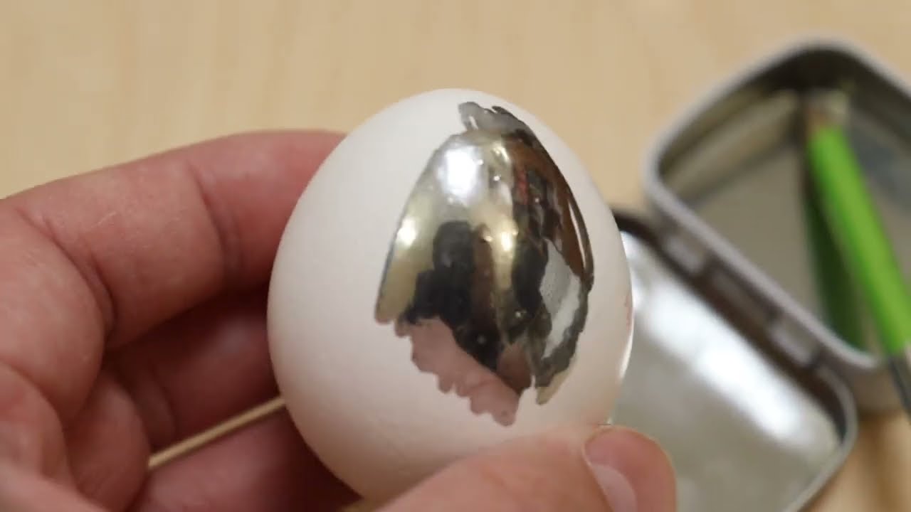 Mirror Marker On Egg. Зеркальный маркер - работа по яйцу