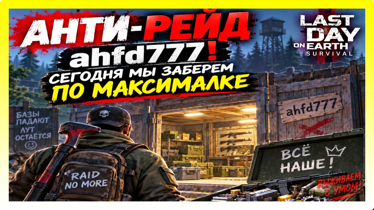 АНТИ-РЕЙД ahfd777! СЕГОДНЯ МЫ ЗАБЕРЕМ ПО МАКСИМАЛКЕ  Last Day on Earth: Survival
