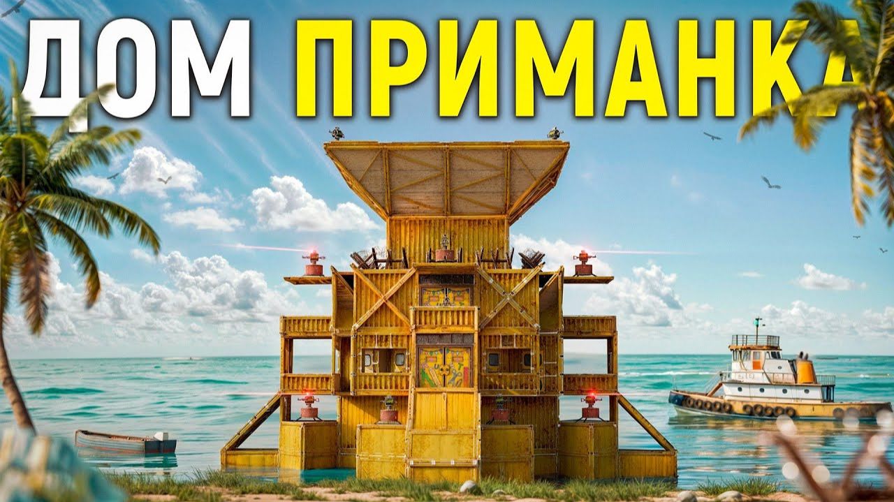 100 ДНЕЙ В ЖЁЛТОМ ДОМЕ ПРИМАНКЕ НА КРАЮ КАРТЫ! ЗАРЕЙДИЛ ДОНАТЕРОВ НА ИХ ЖЕ РАКЕТЫ В РАСТ  RUST
