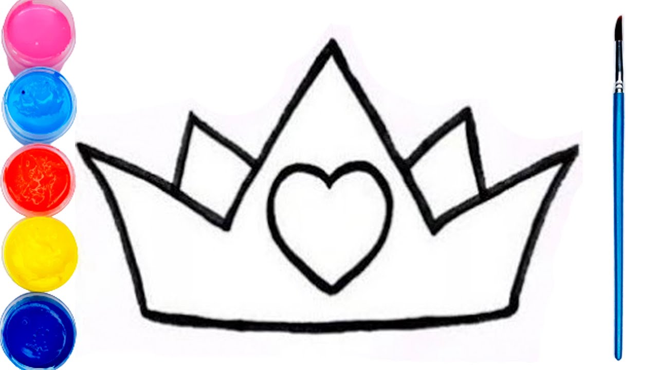 Bolalar Uchun Toj Rasm / Рисунок короны для детей /Drawing Crown For Children