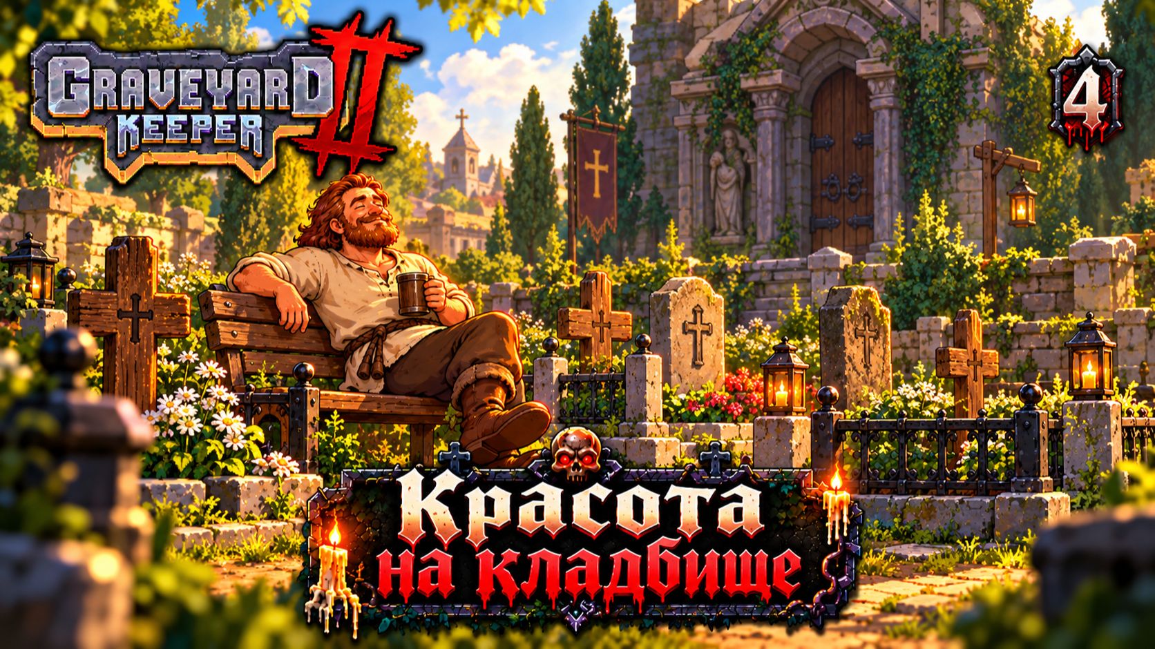 Красота на кладбище, прохождение Graveyard Keeper 2, 4 серия