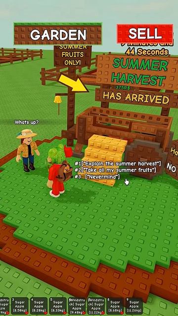 ОДНОЙ КНОПКОЙ отдавать ВСЕ ЛЕТНИЕ ФРУКТЫ в игре Вырасти сад роблокс | Grow A Garden Roblox | Обнова