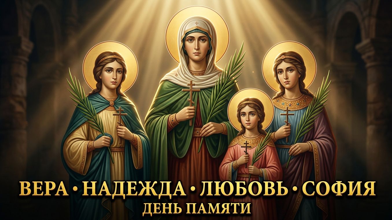 Св муч. Вера Надежда Любовь и матери их Софии,День памяти православная церковь отмечает 30 сентября.