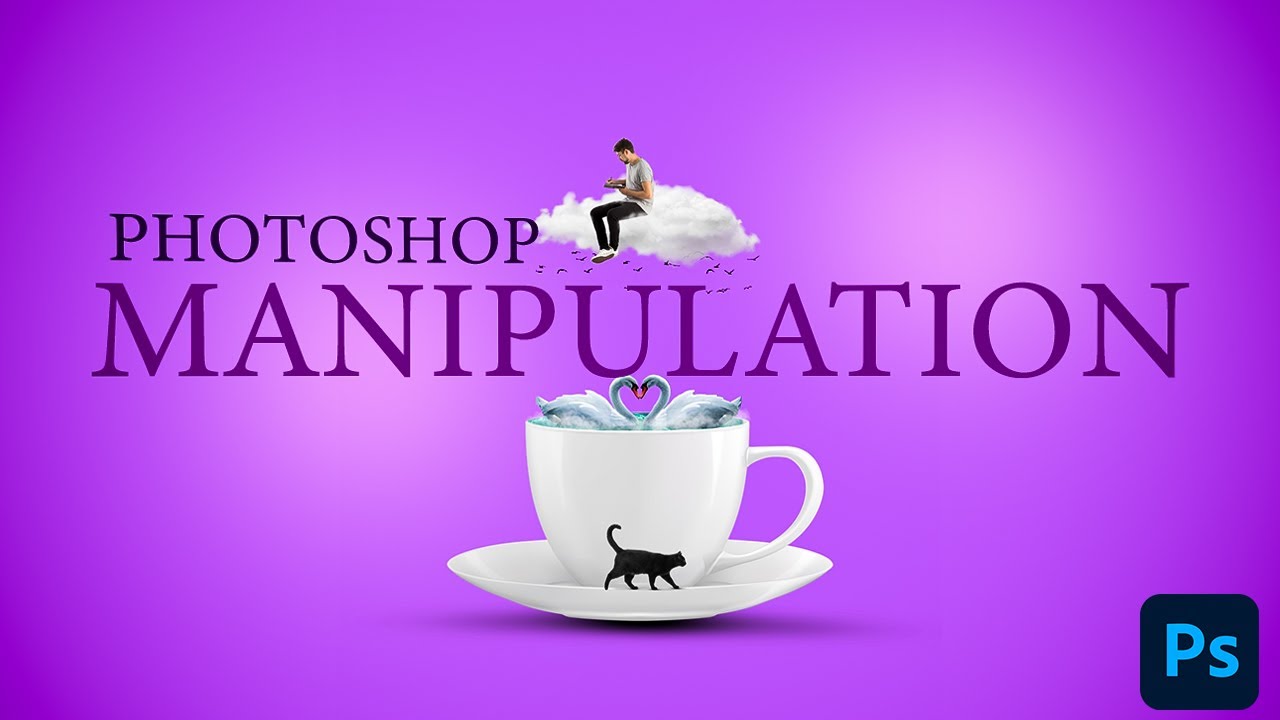 Фото манипуляция с чашкой | Photo Manipulation