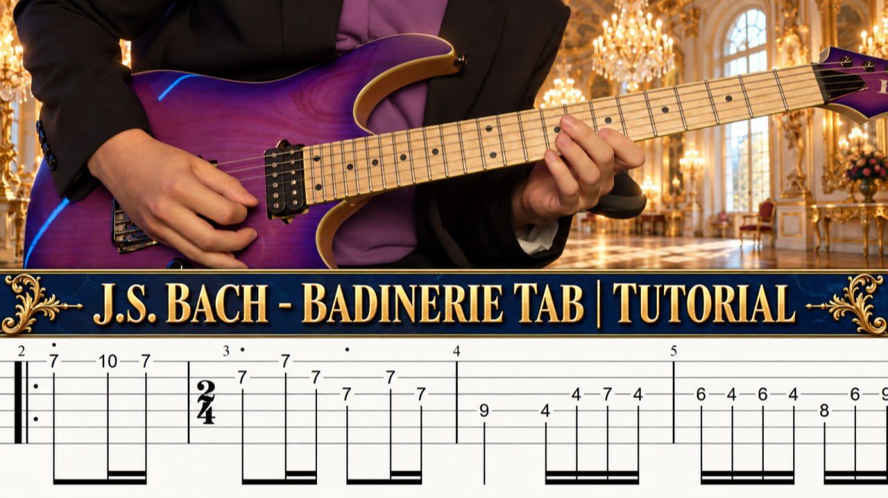 J.S. Bach - Badinerie Tab & Tutorial \ Разбор + Табы