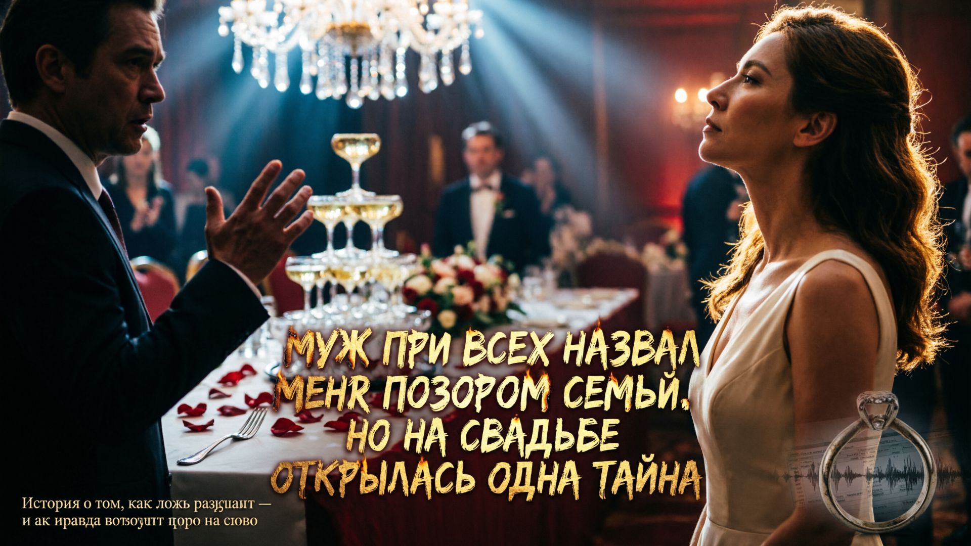 МУЖ ПРИ ВСЕХ НАЗВАЛ МЕНЯ ПОЗОРОМ СЕМЬИ. НО НА СВАДЬБЕ ОТКРЫЛАСЬ ОДНА ТАЙНА