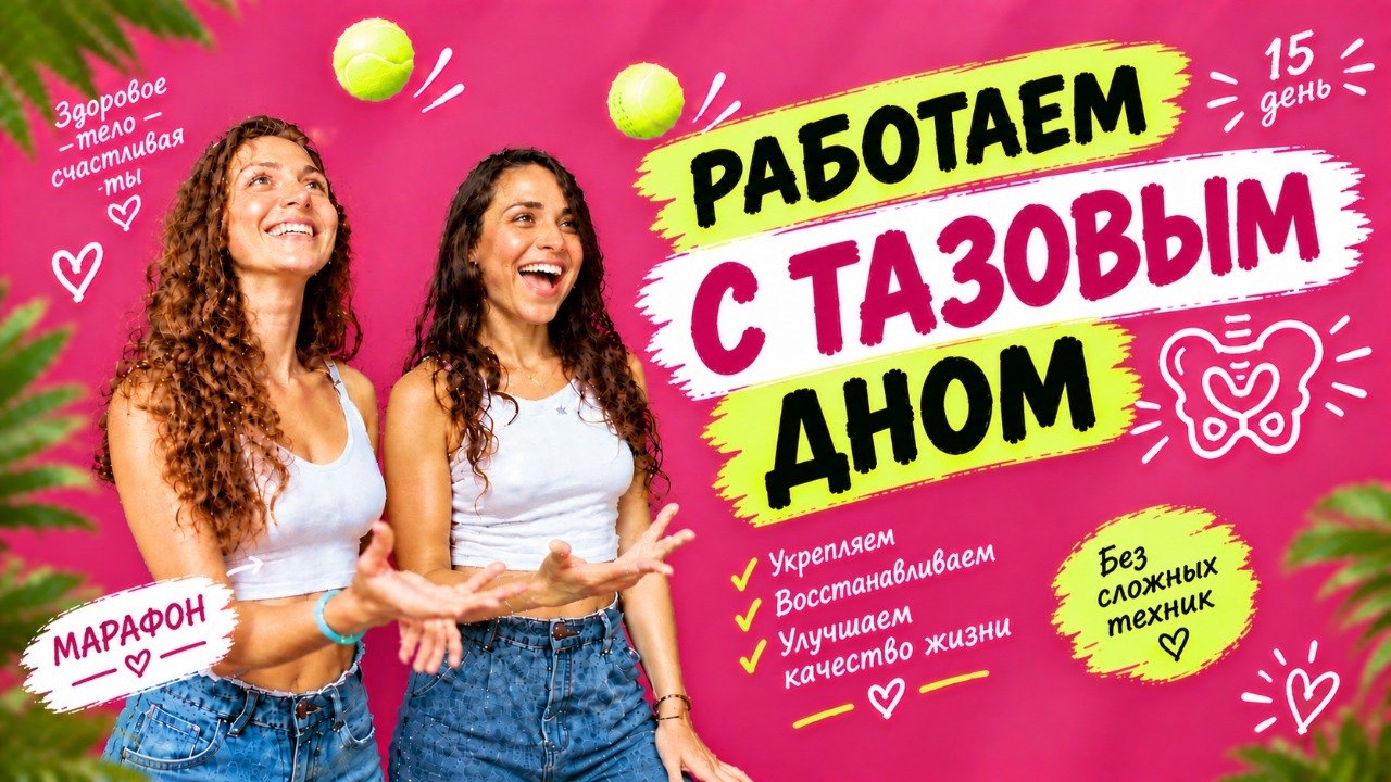 Марафон 15 - тазовое дно / упражнение от подтеканий / профилактика от опущения / здоровье / 21 день