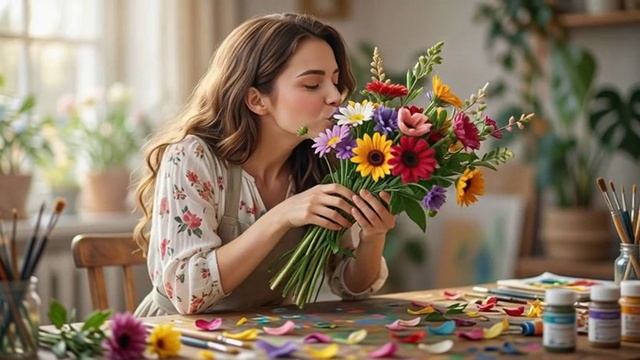 Декоративный куст с белыми махровыми цветами своими руками