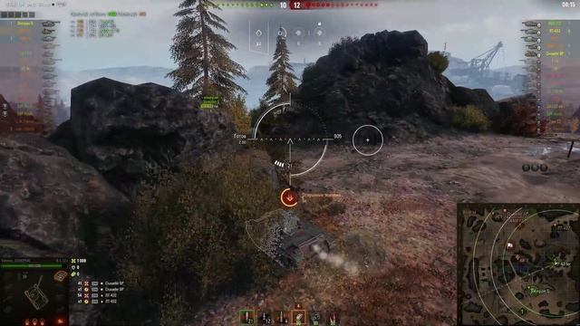 Интересный бой на ЛТ Bat.-Châtillon 12 T