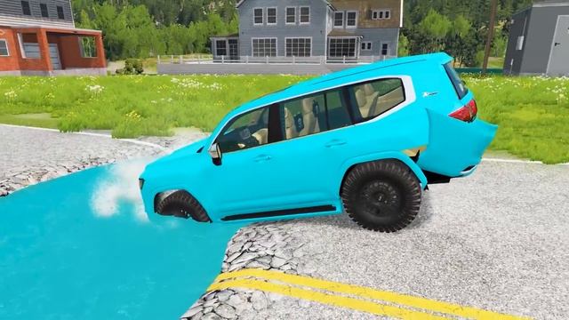 Грузовик-платформа Маккуин | Перевозка — Яма против машины | BeamNG.Drive