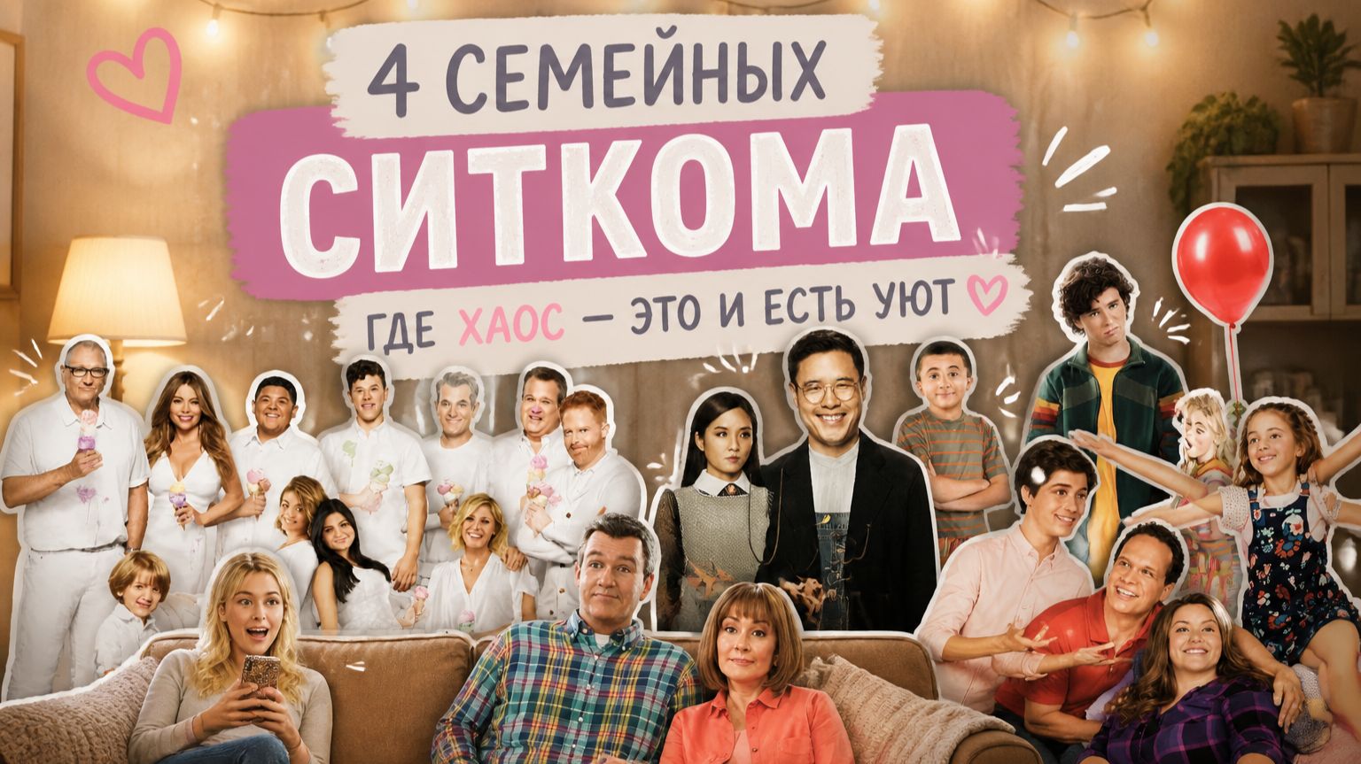 4 семейных ситкома, где хаос — это и есть уют | Подборка