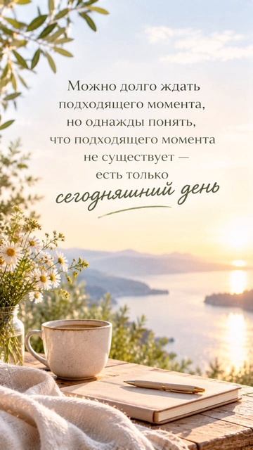 Есть только сегодняшний день...