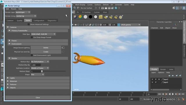 13 07 Использование Размытия движения Using Motion Blur