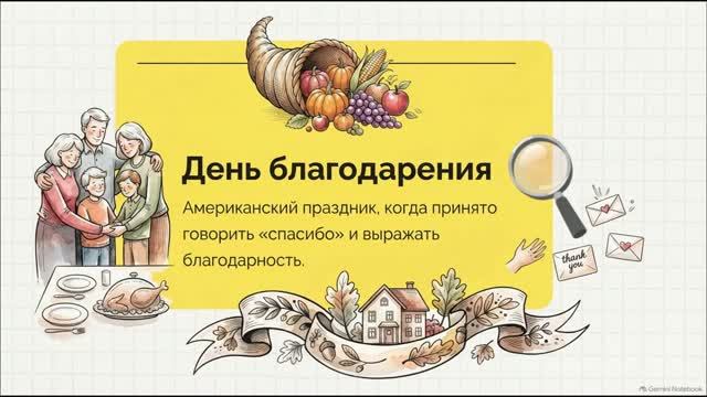 Spotlight 5 класс Урок 8d — Culture Corner Thanksgiving