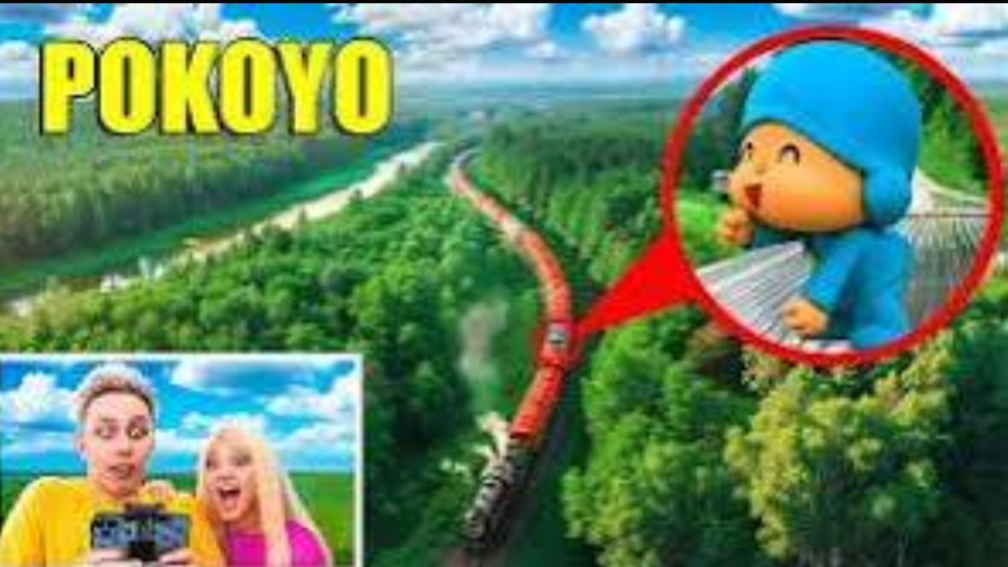 мой дрон снял POCOYO в Реальной Жизни! Аришнев