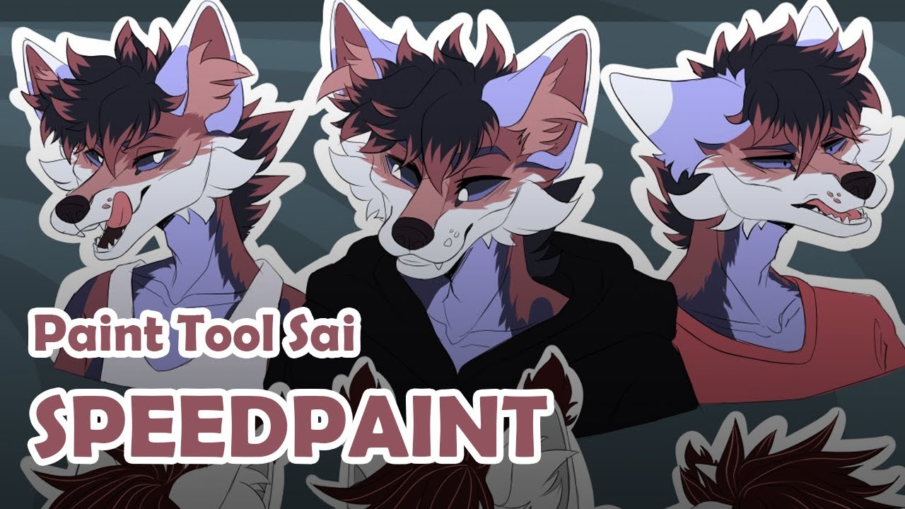 Furry SPEEDPAINT || Paint Tool Sai || Фурри СПИДПЭИНТ || Пэинт Тул Сай