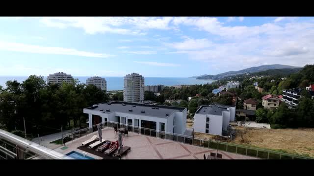 Студия  с кухней и балконом-террасой с видом на море