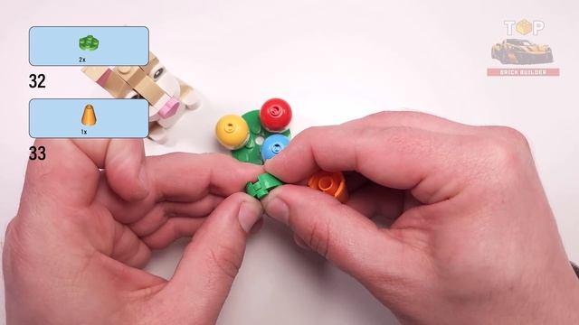 LEGO Creator Милый пасхальный кролик (30716) [66 деталей] Пошаговая инструкция сборки